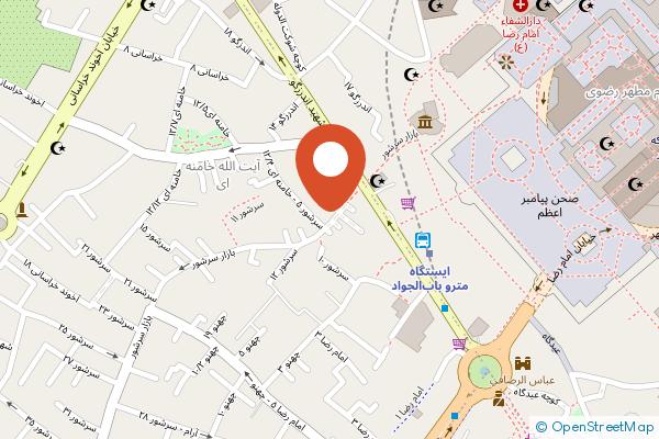 Boshra Apartment Hotel Mashhad on the map