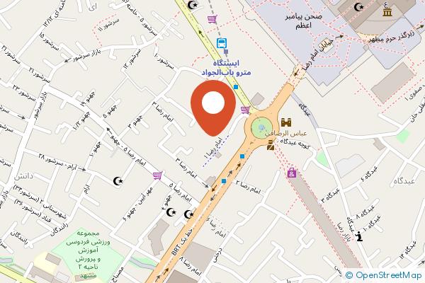 Melal Apartment Hotel Mashhad on the map
