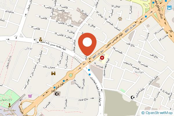 Reza Hotel Mashhad on the map
